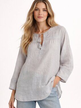 TNA Golden Carmelina Boho Peasant Tunic